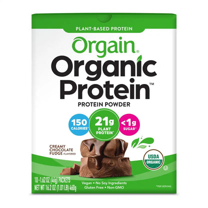 Single Serve Organic Protein? Plant Based Protein Powder - Chocolate