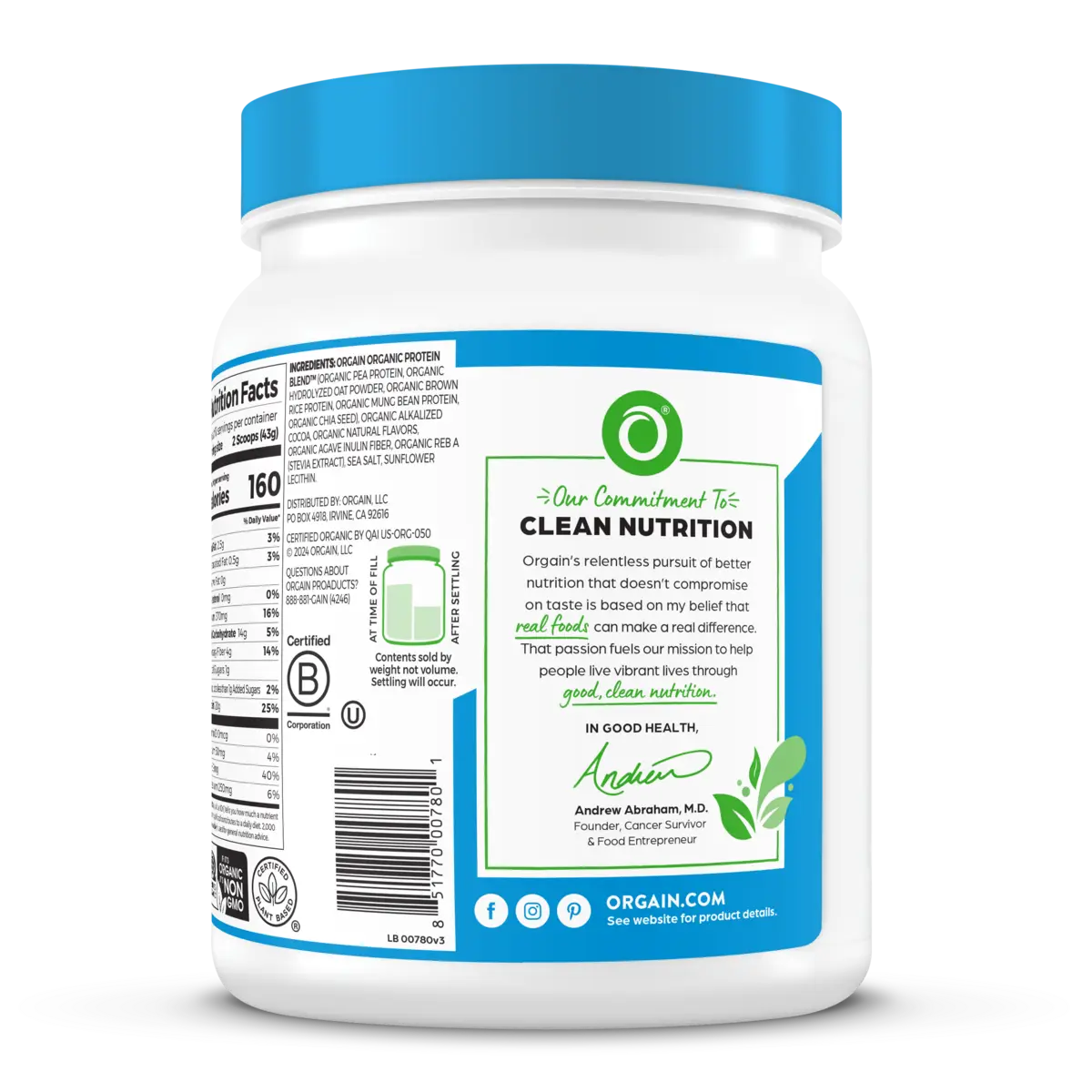 Organic Protein? + Oatmilk Plant Based Protein Powder - Chocolate